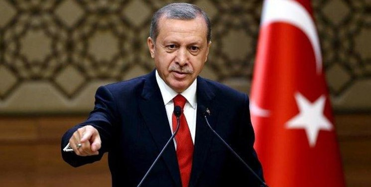 اردوغان: تهدید به تحریم مانع فعالیت ترکیه در شرق مدیترانه نمی‌شود