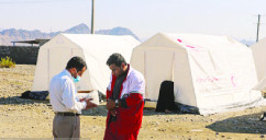 امدادرسانی به ۱۱ خانواده در کوه‏های شهرستان رودان