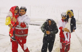 امدادرسانی به ۹۶۷۸ نفر در برف و کولاک اخیر