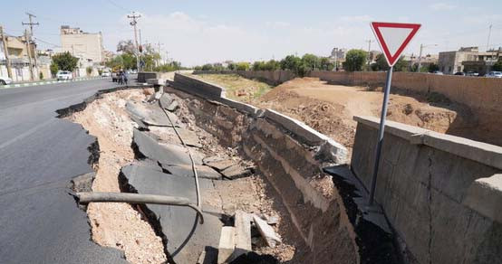فرونشست زمین در جنوب‌غرب تهران ۳۰ درصد بیشتر شد
